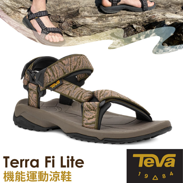【TEVA】男 Terra Fi Lite 水陸機能涼鞋.耐磨運動織帶(含鞋袋) 1001473 TSSM 野地彩色✿30E010